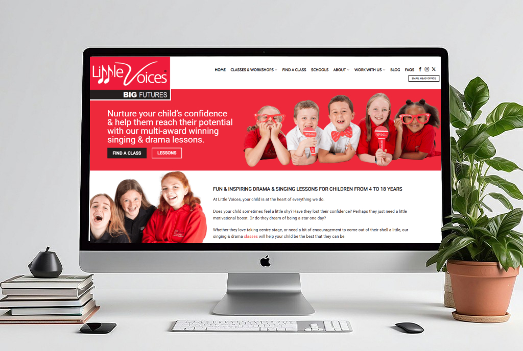 Little Voices – Children’s Performing Arts & Tutoring Website
